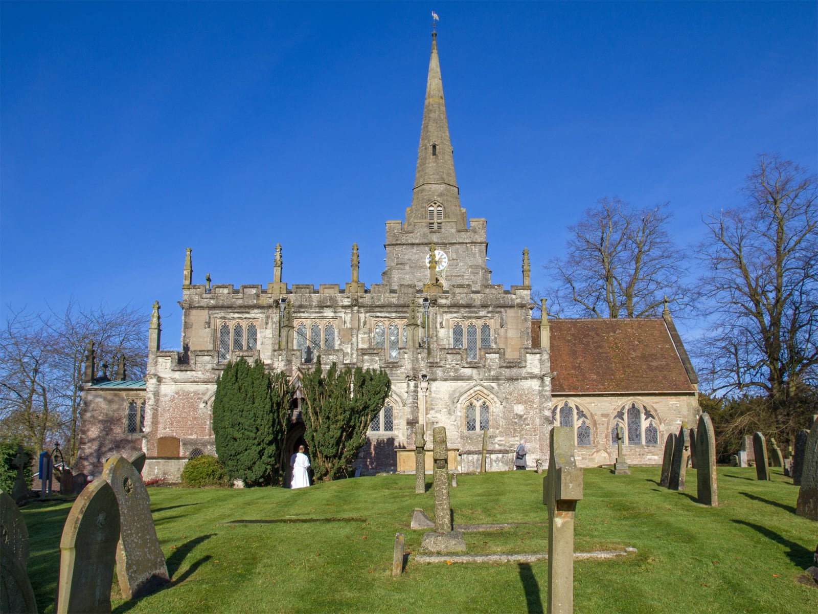 St Mary's Church, Lapworth, Warwickshire, from the south.